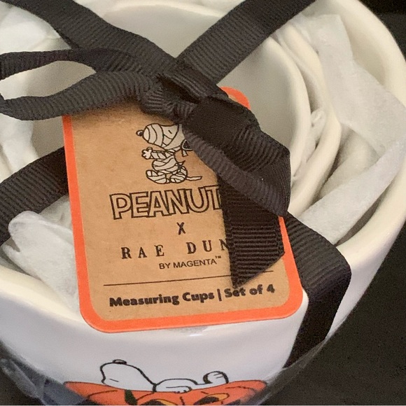 Snoopy Jack O’Lantern Pumpkin Halloween Measuring Cups Set - Rae Dunn Peanuts - Picture 4 of 8